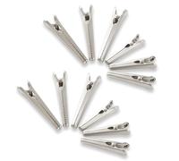 Lot 12 pinces à sachet en inox 8 et 11,5 cm Mathon