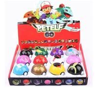 Lot 12 Pokeball Pokemon figurine jouet Pikachu ronflex Jigglypuff enfant anime avec boîte