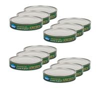 Lot 12x Filet anchois à l'huile tournesol - Boîte 495g