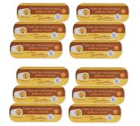 Lot 12x Filets de maquereaux grillés au naturel - Conserve 120g