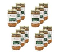 Lot 12x Lentilles vertes cuisinées France - Bocal 680g