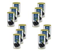 Lot 12x Olive noire dénoyautée - Boîte 345g