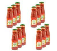 Lot 12x Purée de tomates au basilic - Bouteille 690g