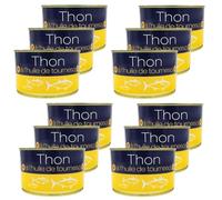 Lot 12x Thon entier à l'huile de tournesol - Conserve 260g