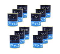 Lot 12x Thon naturel entier - Boîte 800g