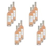Lot 12x Vin rosé A - AOP - Provence - Bouteille 750ml