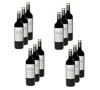 Lot 12x Vin rouge Haut Médoc AOC - Bouteille 750ml