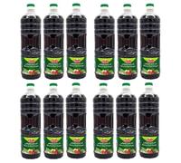 Lot 12x Vinaigre rouge naturel - Bouteille 1L