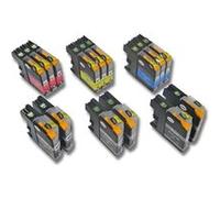 Lot 15 cartouches encre avec puce intégrée vhbw pour Brother MFC-J4310DW comme LC125, LC127, LC127BK, LC125C, LC125M, LC125Y.