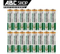 LOT 16 PILES ACCUS RECHARGEABLE AAA BTY NI-MH 1350mAh 1.2V LR03 LR3 R03 R3 ACCU