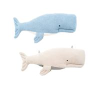 Lot 2 Animaux Océans En Tissu Doux Beige And Light Blue TU
