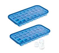 Lot 2 Bacs à glaçons silicone souple démoulage facile 32 cubes Mathon