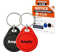 LOT 2 BADGES RFID 13.56Mhz | PUCE UID MODIFIABLE CUID | PROGRAMMABLE ANDROID MCT | COMPATIBLE VIGIK UNIVERSEL & CP7 CP5 EP7 HP7 | 9 COULEURS | PASSE PARTOUT IMMEUBLE LECTEUR RFID NFC TAG ETC…