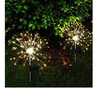 Lumisky Balises solaires à planter FIREWORKS SPIKE H97 cm LED Lot de 2