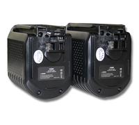 Lot 2 batteries Ni-MH vhbw 3000mAh pour outils Bosch 0 611 260 539, 11225VSR, 11225VSRH. Remplace: Bosch 2 607 335 082, 2 607 335 097, 2 607 335 216.