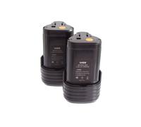 lot 2 batteries vhbw Li-Ion 2000mAh pour outils visseuse Worx WX125, WX382.2, WX382.3, WX540.3, WX677 comme Worx WA3503.