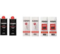 Lot 2 bidons d'essence 12 pierres à briquet 2 mèches