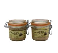 Lot 2 Bocaux de FOIE GRAS D'OIE ENTIER MI-CUIT / 2x190g / DIRECT PRODUCTEUR