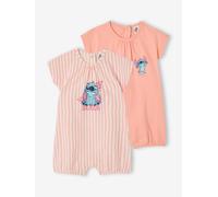 Lot 2 bodies combinaison Stitch pêche 9M(71CM)