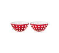 Lot de 2 bols 12 cm Le Murrine rouge et blanc - - Multicolore - Plastique