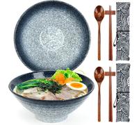 Lot 2 bols ramen japonais 1050 ml avec baguettes Ocean Mist Vendos85