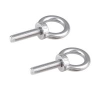 Lot 2 Boulons à œil M12 x 60 mm, Anneau de levage en acier inoxydable 304 pour meubles, balançoires et utilisation extérieure