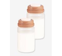 Lot 2 bouteilles de conservation lait rose TU