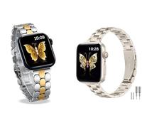 Lot 2 bracelets métal compatibles Apple Watch - Fin & Laurier