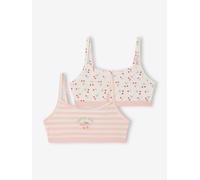 Lot 2 brassières coton bio rose 10A