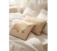 Lot 2 coussins BABYLON en gaze de coton beige TU