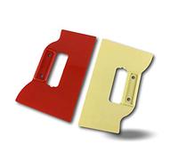 Lot 2 couteaux à maroufler | 1 souple + 1 dur | Pose papiers peints tissus stickers films autocollants | Toutes surfaces murs portes vitres miroirs voiture | Poignée incorporée | Kibros COUTMRLOT
