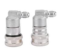 Lot 2 déconnexions de verrouillage à bille en acier inoxydable, MFL 1/4" connexion rapide, raccords fût, ensemble gaz et liquide pour brassage à domicile, système de tirage bière