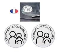 Lot 2 Disques ""CA"" conduite accompagnée - Electrostatique - Fabriqué en France