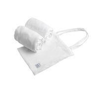Lot 2 draps housse pour lit évolutif bébé en coton - galopin blanc 70X140