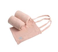 Lot 2 draps housse pour lit évolutif bébé en coton - galopin rose 70X140
