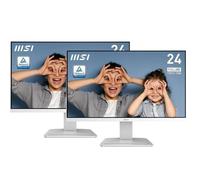 Lot 2 Ecran PC - MSI - 23,8'' - FHD - 100Hz - Dalle VA - 1ms - Blanc - PRO MP2412W