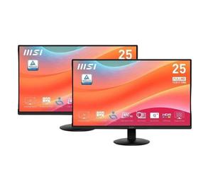 Lot 2 Ecran PC - MSI - 24.5'' - FHD - 100Hz - Dalle IPS - 1ms - Adaptive Sync - HDR Ready - PRO MP252L