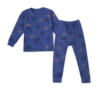 Lot 2 Ensembles de Pyjama Fille Ensemble Manches Longues Mignon Simple Haut Top Pantalon Enfant en Bas Ge Deux PièCes Idée Cadeau pour Filles et GarçOns
