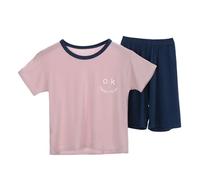 Lot 2 Ensembles de Pyjama Fille et Ado Ensemble Manches Longues Simple Doux Surpyjama Kids Unisex Coton Enfant en Bas Ge Deux PièCes Idée Cadeau pour Filles GarçOns
