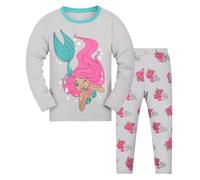 Lot 2 Ensembles de Pyjama Fille et Ado Pyjamas Filles Enfants Ensemble en Coton Haut Pantalons VêTements Maison Coffret Nuit d'hiver pour Le Carnaval la Fête d'halloween