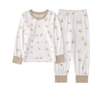 Lot 2 Ensembles de Pyjama Fille et Ado Pyjamas Filles Enfants Simple Doux Surpyjama Kids Unisex Coton Enfant en Bas Ge Deux PièCes Idée Cadeau pour Jeunes