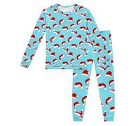 Lot 2 Ensembles de Pyjama Fille et Ado Pyjamas imprimés Simple Doux Surpyjama Haut Top Pantalon en Coton Idée Cadeau pour Le Carnaval la Fête d'halloween