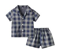 Lot 2 Ensembles de Pyjama Fille et Ado Pyjamas imprimés Simple Doux Surpyjama Haut Top Pantalon VêTements Maison Cadeau pour Le Carnaval la Fête d'halloween