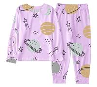 Lot 2 Ensembles de Pyjama Fille Pyjamas Filles Enfants Mignon Costume Vêtement Nuit Pièces Bien serré Coupe troite Idée Cadeau pour Le Carnaval et la Fête d'halloween