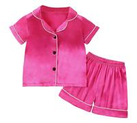 Lot 2 Ensembles de Pyjama Fille Pyjamas imprimés et Ado Kids Unisex Coton Doux Tenue Pieces Filles Costume Nuit Cadeaux pour GarçOns