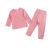 Lot 2 Ensembles de Pyjama Fille Pyjamas imprimés et Ado Simple Haut Top Pantalon en Coton Doux Coffret Nuit d'hiver pour Enfants Jeunes Filles