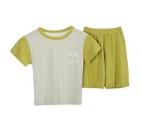 Lot 2 Ensembles de Pyjama Fille vêtements Nuit Manches Longues Ensemble en Coton Haut Pantalons Pièces Bien serré Coupe troite Cadeau pour Filles et GarçOns