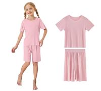 Lot 2 Ensembles de Pyjama Fille vêtements Nuit Manches Longues Mignon Costume Vêtement Maison Coffret d'hiver pour Enfants Enfant ou Ado