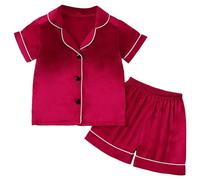 Lot 2 Ensembles de Pyjama Fille vêtements Nuit Manches Longues Mignon Costume Vêtement Maison Coffret d'hiver pour Enfants Enfant ou Ado