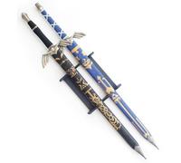 Lot 2 Epees Link Zelda Black et Blue + Support Repliksword